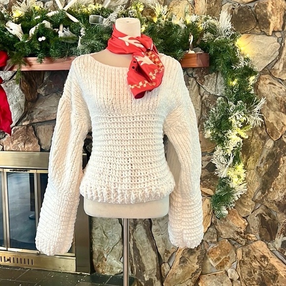 Hatun Tekstil,Turkey, Couture Clothier,Raw Materials,Chunky,Sweater, Size Small - Picture 1 of 12